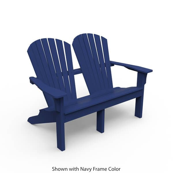 Seaside Casual Adirondack Shellback Love Seat
