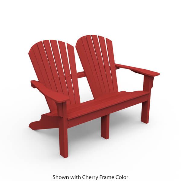 Seaside Casual Adirondack Shellback Love Seat