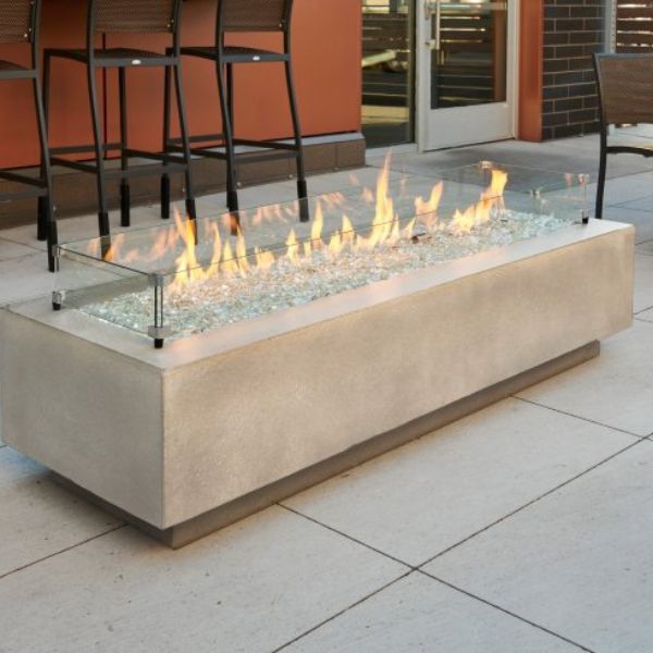 Cove Linear Gas Fire Pit Table - 72"