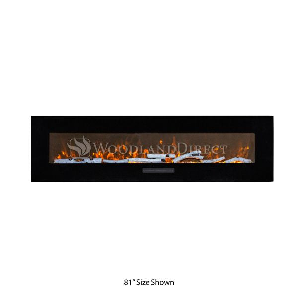 Amantii Wall Mount Linear 100" Electric Fireplace
