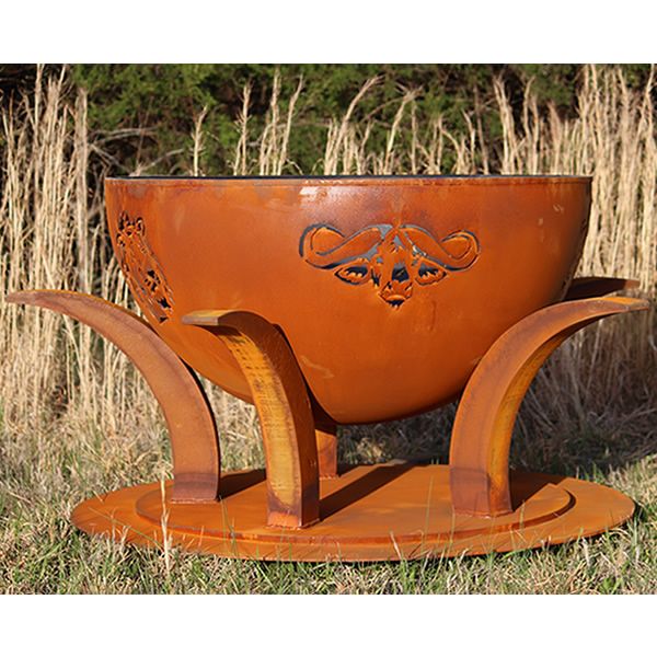 Africa's Big Five Wood Burning Fire Pit