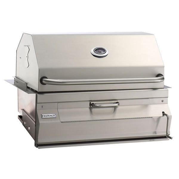 Legacy Built-In Charcoal BBQ Grill-Smoker Oven/Hood-24"x18"