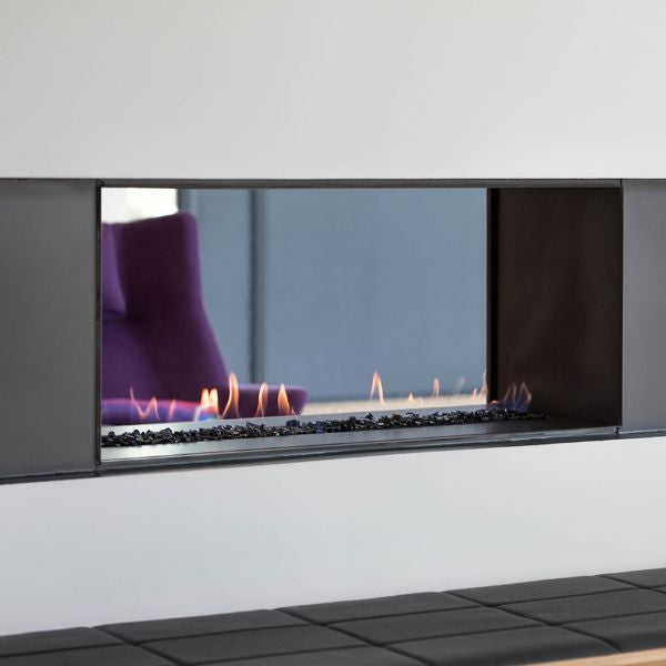 European Home H-Series See-Through Ventless Natural Gas Fireplace - 60"