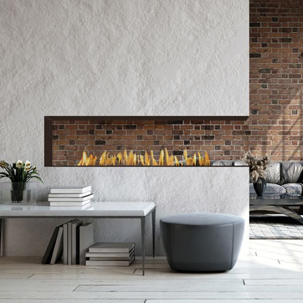 European Home H-Series Peninsula Ventless Gas Fireplace - 72"
