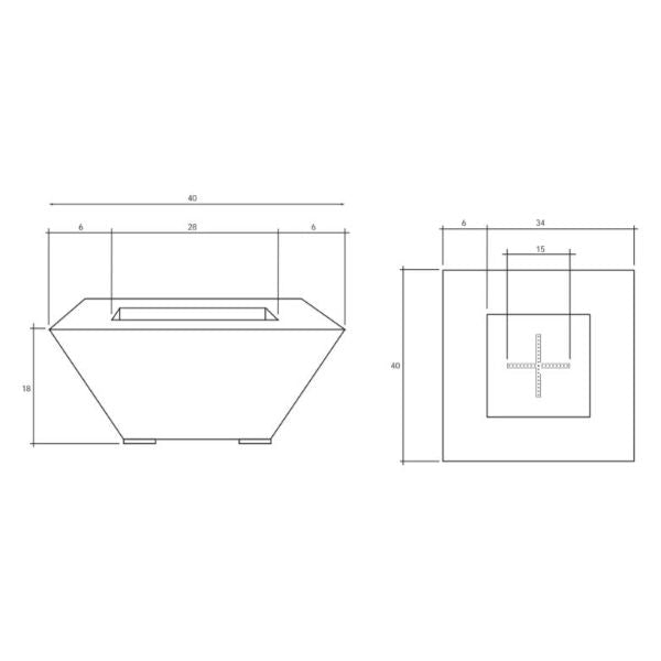 Prism Hardscapes Lombard Gas Fire Pit Table