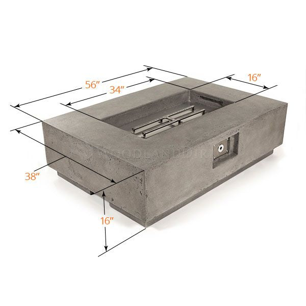 Prism Hardscapes Tavola I Gas Fire Pit Table