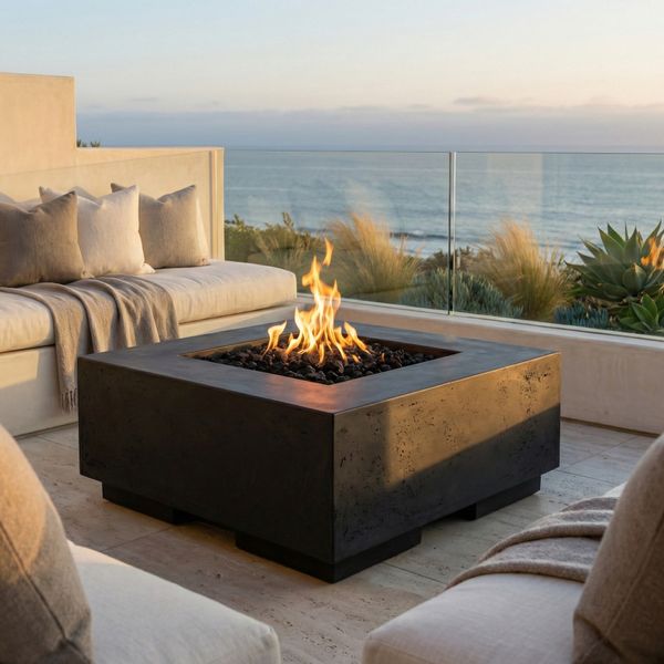 Prism Hardscapes Tavola II Gas Fire Pit Table