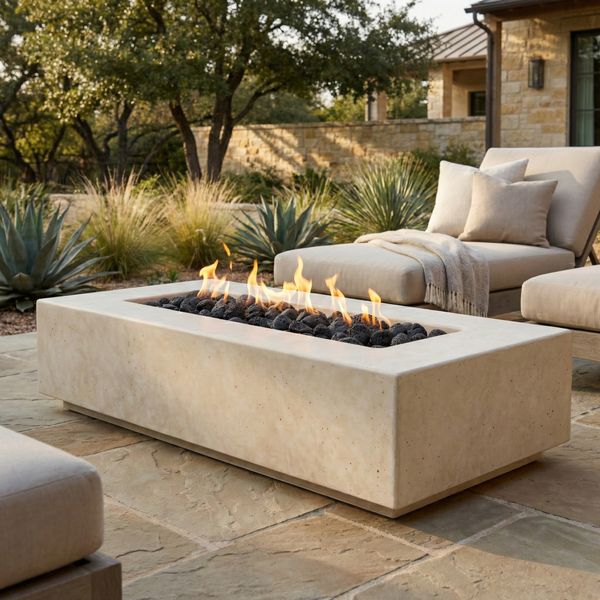 Prism Hardscapes Tavola IV Gas Fire Pit Table