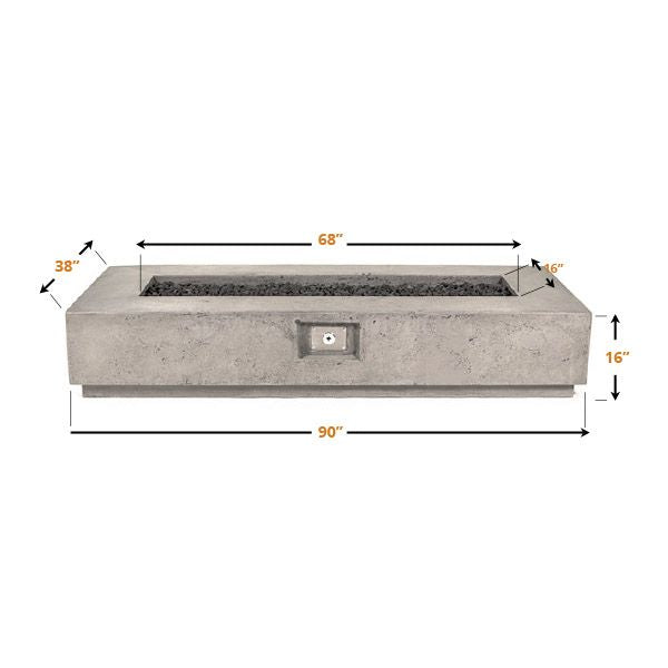Prism Hardscapes Tavola VI Gas Fire Pit Table