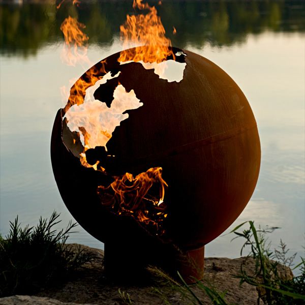 Third Rock Fire Pit Globe