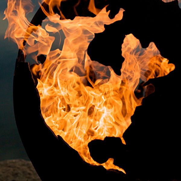 Third Rock Fire Pit Globe