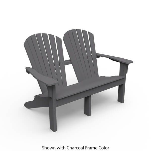 Seaside Casual Adirondack Shellback Love Seat