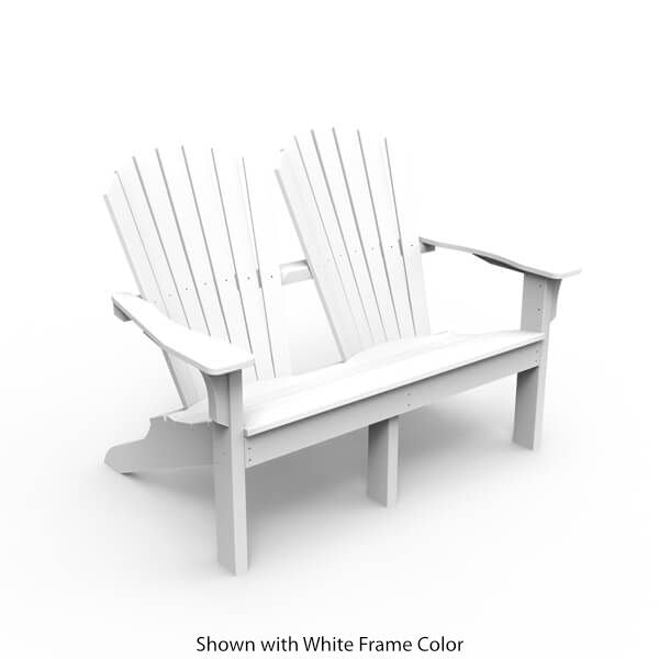 Seaside Casual Adirondack Shellback Love Seat