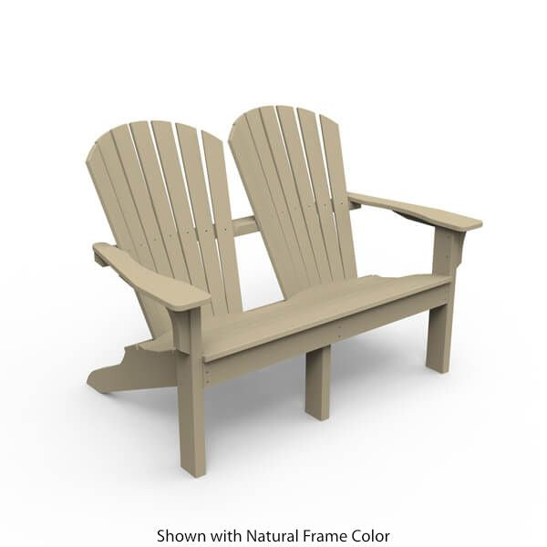 Seaside Casual Adirondack Shellback Love Seat