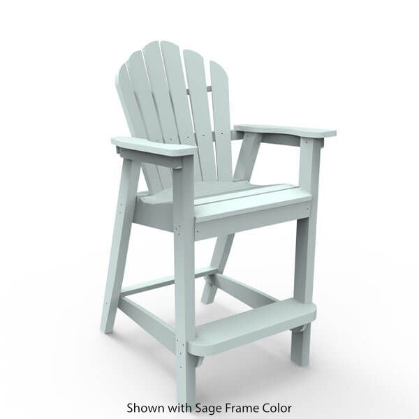 Seaside Casual Adirondack Classic Bar Chair