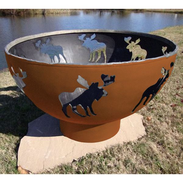 Moose Wood Burning Fire Pit