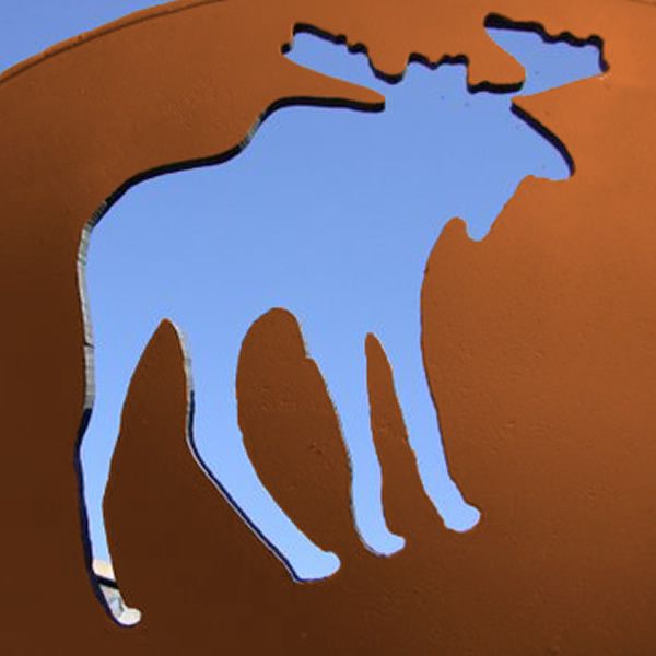 Moose Wood Burning Fire Pit