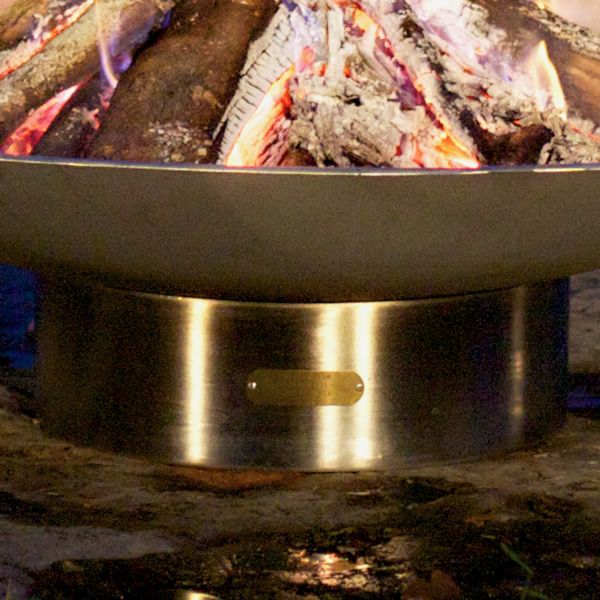 Bella Vita Stainless Steel Wood Burning Fire Pit