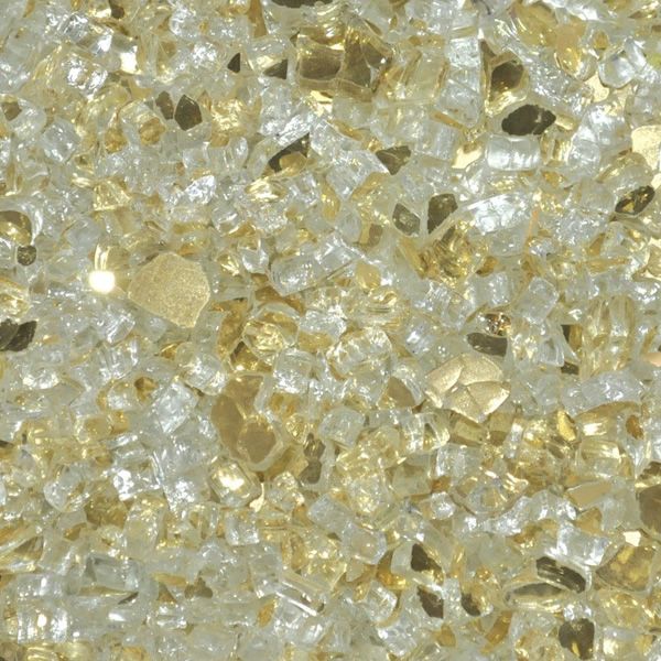Gold Reflective - 1/4" Fire Glass- 10 lbs.