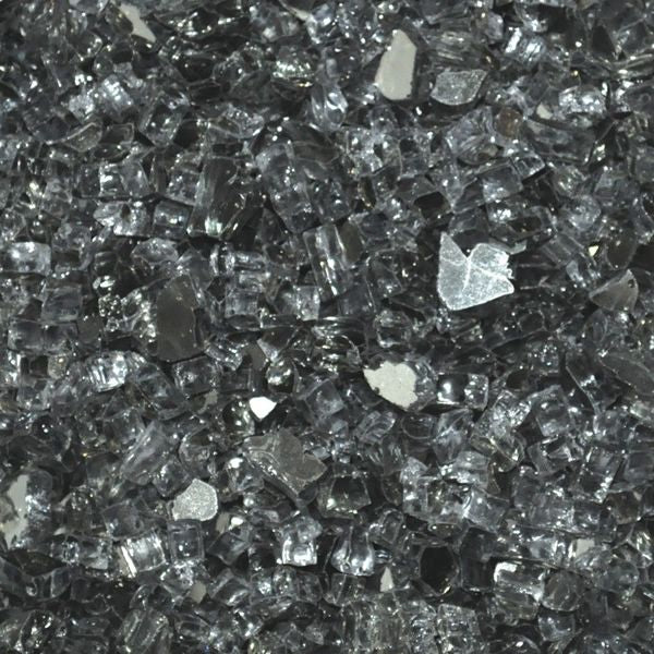 Gray Reflective - 1/4" Fire Glass- 10 lbs.