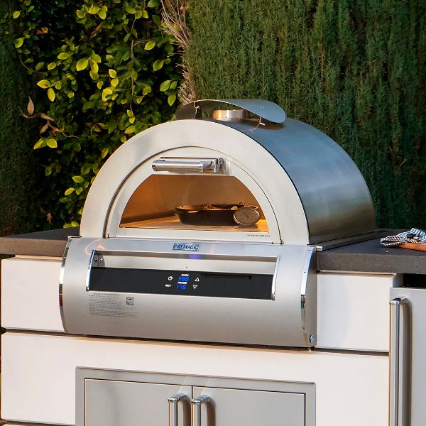 Fire Magic Echelon E66 Cart Mount Gas Pizza Oven with Black Glass