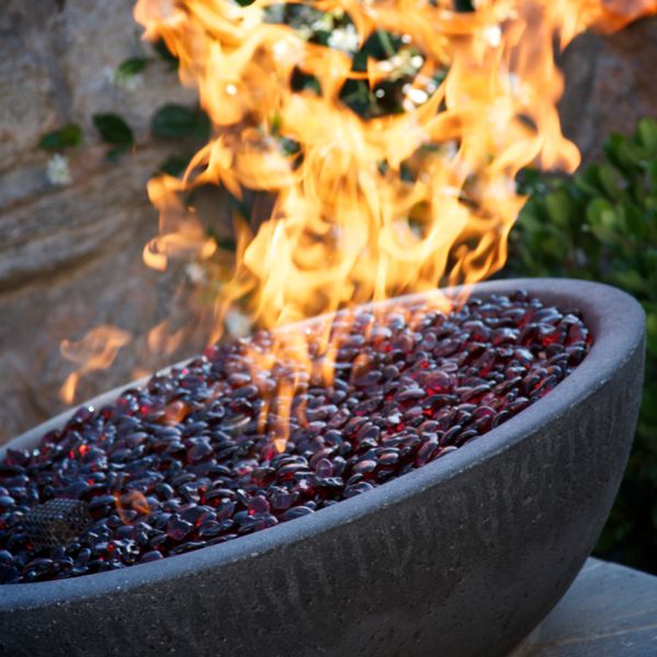Weather Resistant AWEIS Round Flat Fire Pit Burner System - 18"