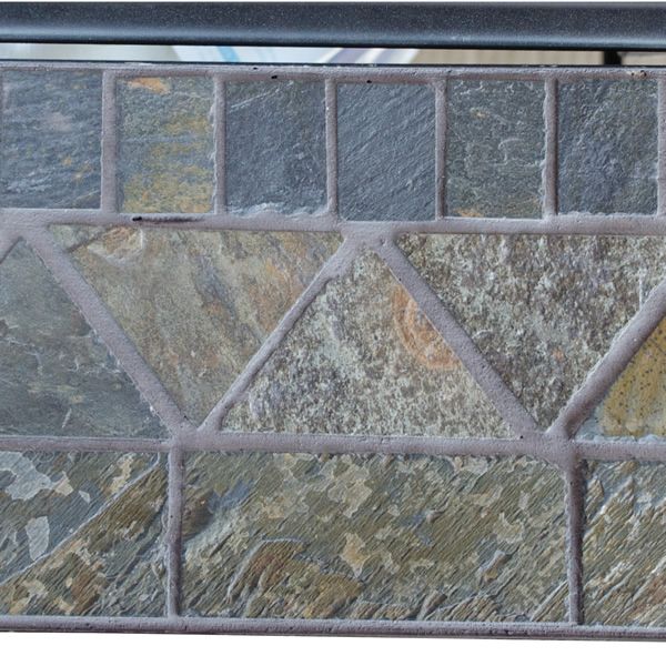 Uniflame Gas Fire Pit Table with Slate Tile Mantel - LP