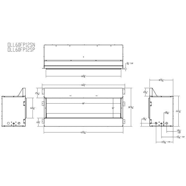 Empire Carol Rose Linear Outdoor Fireplace - 60"