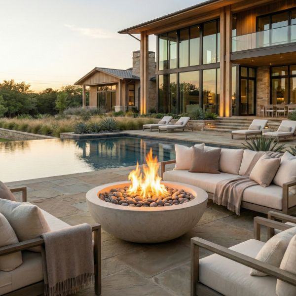 Prism Hardscapes Moderno V Gas Fire Pit Table