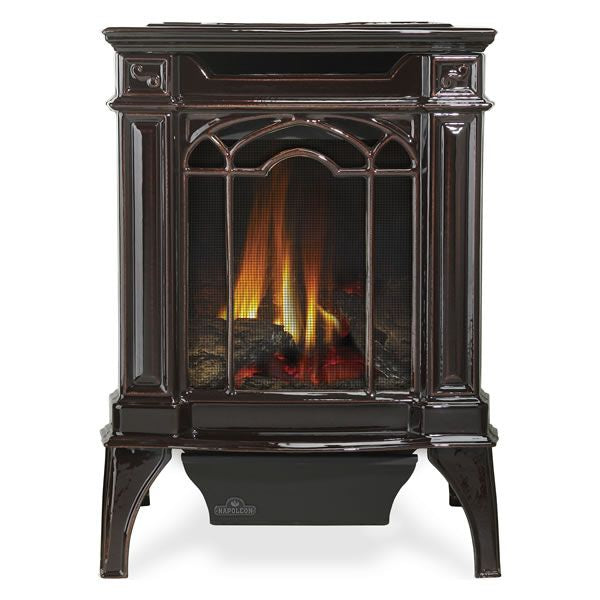 Napoleon Arlington Direct Vent Cast Iron Gas Stove - Majolica Brown
