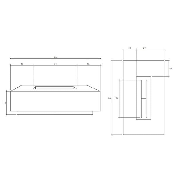 Prism Hardscapes Tavola IV Gas Fire Pit Table