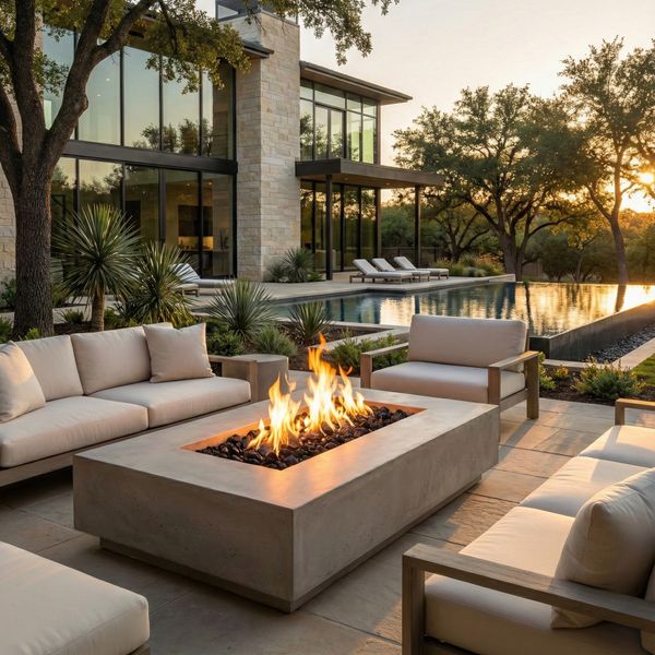 Prism Hardscapes Tavola VIII Gas Fire Pit Table