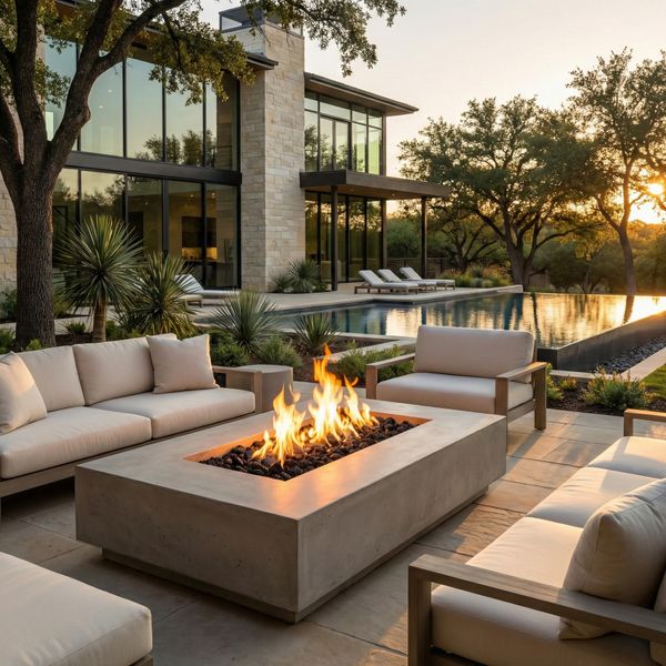 Prism Hardscapes Tavola VIII Gas Fire Pit Table