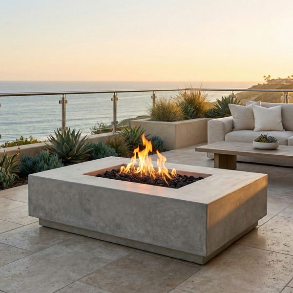 Prism Hardscapes Tavola VIII Gas Fire Pit Table