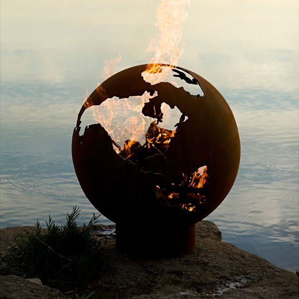 Third Rock Fire Pit Globe