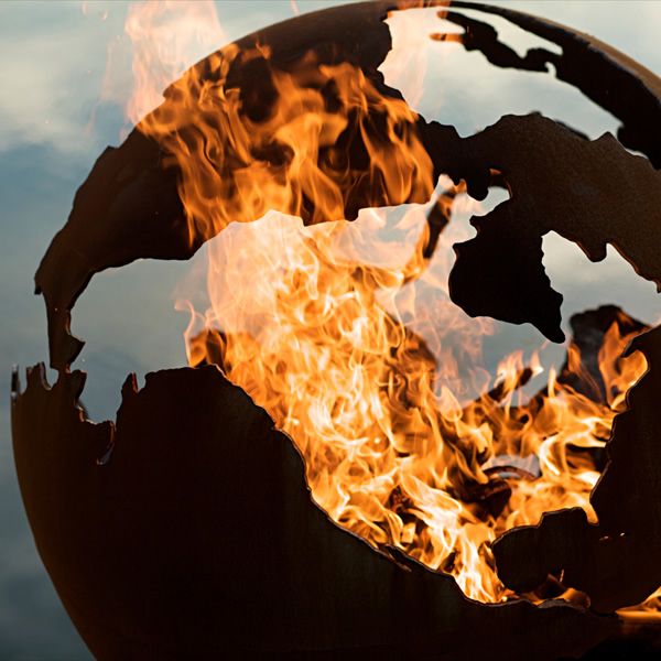Third Rock Fire Pit Globe